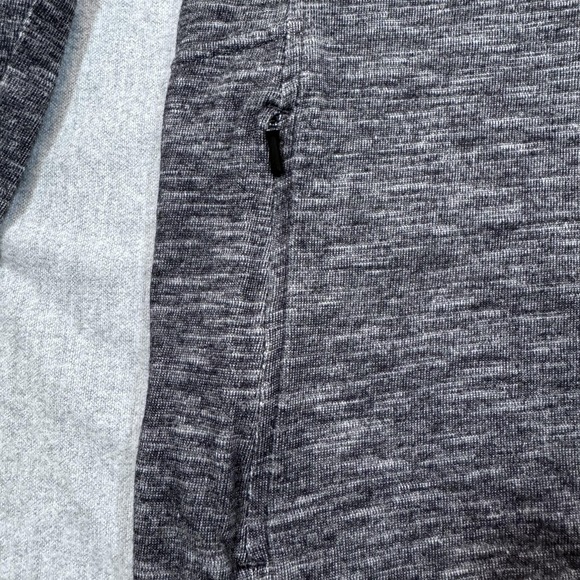 REI Hooded Pullover Womens Small Gray Black Stretch Thumbholes Zip Pocket Hiking - Picture 4 of 10